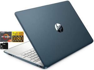 2022 HP Notebook 15 Laptop, 15.6 Full HD 1080P Display, AMD Ryzen 5 5500U HexaCore Processor (Beats Intel i5 1137G7), 16GB DDR4, 512GB SSD, Webcam, USB C, HDMI, BT, Windows 11, Spruce Blue, 32GB Card