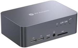 AV Access Dual Monitor KVM Switch Docking for Laptop & Desktop - Type C Charging, Ethernet, EDID, HDMI & DisplayPort, USB-C MST Dual 4K@60Hz Display, USB 3.0, Full Aluminum Design