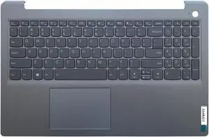 LTPRPTS Replacement Laptop Upper Case Palmrest Backlit Keyboard Touchpad Assembly Part for Lenovo ideapad 3-15ITL6 3-15ADA6 3-15ALC6 5CB1B65660 Gray