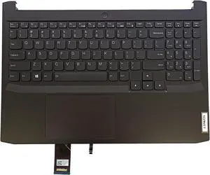 LTPRPTS Replacement for Lenovo Ideapd Gaming 3-15ACH6 3-15IHU6 82K2 Yoga 13ALC7 Laptop Upper Case Palmrest Backlit Keyboard Touchpad Assembly Part 5CB1D04600 Black