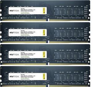 32GB (4X8GB) DDR4 2666MHZ PC4-21300 NON-ECC UDIMM KIT NVTEK Desktop PC Computer Memory