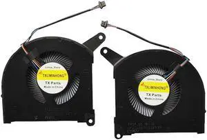 TXLIMINHONG New Compatible CPU and GPU Cooling Fan for Gigabyte AERO 16 AERO 17 YE5 XE5 KE5 YE4 XE4 KE4 RP86 RP86YE RP87 RP87YE5 Series DFSCL12E064867 FP2D DFSCM227163927 FP2F 12V 1A Fan