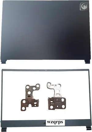wzqrps Replacement Laptop LCD Cover Back Rear Top Lid with Front Bezel Frame and Hinges for MSI Delta 15 A5EFK MS-15CK 3075CKA411Y42 307-5CKA411-Y42 3075CKA411 Blue