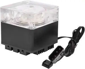 SHATA CPU Water Cooling Pump,3000RPM Fast Heat Dissipation Computer Pump 800L/H Flow 3.5 Meters Pump Head PC Pump (Black)