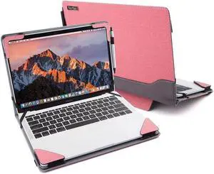 Berfea Stand Cover Case Compatible with Acer Chromebook Spin 513 CP513-1H,R841T-S4ZG,R841T-S5VA 13.3 inch Laptop Protective Case Notebook Sleeve PU Leather Hard Case Shell