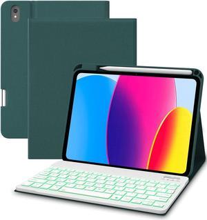 Keyboard Case for iPad 10.9" Air 5th Gen 2022/Air 4th Gen 2020,Pro 11" 3rd Gen 2021/2nd Gen 2020/1st Gen 2018,Built-in Pencil Charging Holder,Backlit Keyboard,Auto Sleep/Wake (10th-10.9inch, Teal)