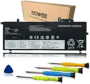 OUWEE L17C6P71 Laptop Battery Compatible with Lenovo ThinkPad X280 A285 Series Notebook L17L6P71 01AV470 L17M6P71 01AV471 01AV472 L17M6P72 01AV484 L17C6P72 01AV485 SB10K97619 11.4V 48Wh 4220mAh