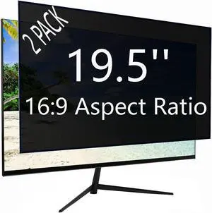 Ceydebne Computer Privacy Screen 19.5 Inch for 16:9 Widescreen Monitor, Anti Blue Light Screen Protector - Anti-Glare - Anti-Scratch Protector Film for Data confidentiality Privacy Shield (2 Pack)