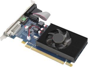 HD6450 Graphics Card, 2G DDR3 Gaming Graphics Card, 64bit Computer Graphics Card, PCI Express 3.0 Slot, AMD Chip, Low Noise Low Temperature