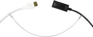 Ciyebst 30 Pack Adjustable Cable Tether Universal Computer Adapter Lock Kit DIY Kit Stainless Steel wiht Nylon Coat Tether Computers Adapters/Dongles/HDMI Adapter/VGA Adapter/DP Adapter