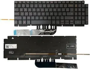 GinTai Laptop US Backlit Keyboard Replacement for Dell G15 (5510) G15 (5511) G15 5515 G15 5520 0H4XRJ 343NN