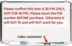 Generic New 15.6" HD Laptop Replacement LED LCD Screen Compatible with HP Pavilion TPN-C126