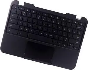 Deal4GO Black Upper Case Palmrest Keyboard TouchPad Assembly Replacement for Lenovo Chromebook 11 N22 N22-20 80VH 80SF (Touch & Non) 5CB0L02103 37NL6TC0090