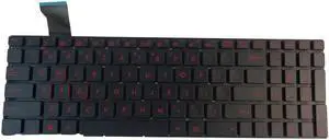 DBParts Backlit Laptop Keyboard for Asus ROG GL551JX GL552JX GL752VL GL752VT GL771J ZX50 ZX50VX G551JX G58JM G741JM GL551 GL551JM GL551JW GL552VW GL552VX GL752VM GL752VW GL752VY GL771JM ZX50J