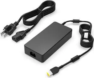 300W Slim Tip AC Adapter Charger Replacement for Lenovo Laptop, (Safety Certified by UL)