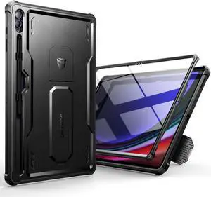 Dexnor Case for Samsung Galaxy Tab S9 Ultra (2023) / Tab S8 Ultra (2022) 14.6 Inch, [Built in Screen Protector & Kickstand] with Pen Holder Heavy Duty Shockproof Full Body Protective Cover-Black