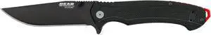 Bear Edge Sidliner Assisted Open Knife with Black & Red Aluminum Handle, 4 5/8"