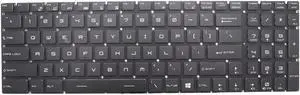 New Keyboard for MSI GS75 Stealth 10SE 10SF 8SE 8SG 9SD 9SF GE75 Raider 8RE 9SE MS-17E2 MS-17E1 GE65 MS-17E GP75 GP63 GS75 9SE GL75 GX63VR GE73VR GT63 GT76 MS-16P1 MS-16P3 with Per-Key RGB Backlit US