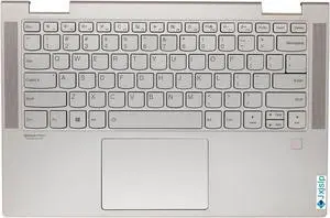 Replacement Upper Case Palmrest for Lenovo Yoga C740-14IML C740-14 Series Laptop Backlit Keyboard Assembly Touchpad Top Cover 5CB0U43990 Mica