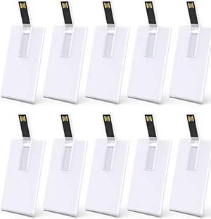 KEXIN Bulk Flash Drive 8G USB Business Card Credit Card Bank Card Shape Flash Drive Memory Stick Key Credit USB Drives - Bulk USB Flash Drives - 8GB 20 PCS (White Card)