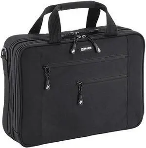 Mobile Edge Laptop Briefcase Bag for Men and Women, for 16" PC and Compatible with MacBook 17", Cotton Canvas, Black