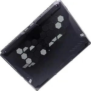 Deal4GO Lower Bottom Case Base Cover (7 Air Outlet) Replacement for ASUS TUF Gaming FA506 FX506 FA566 FA506Q FA506IE FX506HM - Black