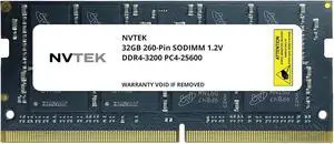 NVTEK 32GB DDR4-3200 PC4-25600 SODIMM Laptop RAM Memory Upgrade