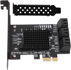 6 Port PCI Express 2.0 SATA III 6Gbps RAID Controller Card, SATA 3.0 PCI Express Expansion Card Compatible for SATA6G 3G 1.5G HDD
