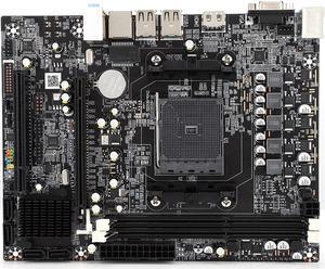 Motherboard, Desktop Motherboard for AMD A10/A8/A6/A4/Athlon Full Range of Graphics Chip for APU Graphics, Dual DDR3 1333/1600MHz, for Computer
