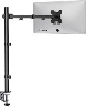 WALI Monitor Arm Mount for Desk, Single Extra Tall Computer Desk Mount, Monitor Bracket Mount Stand Single, up to 32 inch, 22 lbs (M001XL), Black