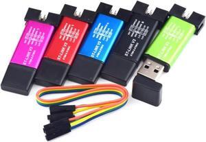 WWZMDiB ST-Link V2 Emulator Downloader Programmer Support STM32 SWD and STM8 Swim (Random Color) (5Pcs(Random Color))