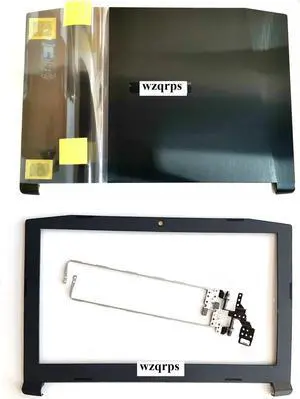wzqrps Replacement Laptop LCD Cover Back Rear Top Lid with Front Bezel and Hinges for Acer Nitro 5 AN515-51 AN515-53 AN515-41 42 60.Q2SN2.002 AP211000700 AP211000800