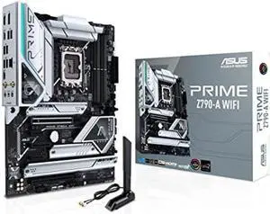 ASUS Prime Z790-A WiFi 6E LGA 1700(Intel 14th,13th&12th) ATX motherboard (16+1 DrMOS, PCIe 5.0,DDR5,4X M.2 slots,2.5 Gb LAN,USB 3.2 Gen 2 front panel Type-C, Thunderbolt 4/USB4, DP)