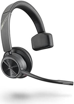 Poly - Voyager 4310 UC Wireless Headset (Plantronics) - Single-Ear Headset w/Mic - Connect to PC/Mac via USB-A Bluetooth Adapter, Cell Phone via Bluetooth - Works with Teams (Certified), Zoom & More