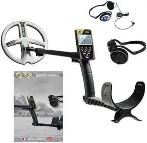 XP Metal Detectors ORX Detector, Dedicated to Treasure and Relic Hunting - FX02 Wired & WSAUDIO Wireless Headphones, 9" X35 Coil, Remote Control & S-Telescopic Lite Stem (ORX-22X35FX02E)