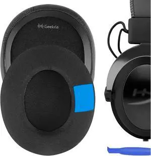 Geekria Sport Cooling Gel Replacement Ear Pads for HyperX Cloud Flight, Cloud Flight S, Cloud X Flight, Cloud Stinger, Stinger Core, Stinger S, Headphones Earpads, Ear Cushion Repair Parts (Black)