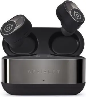 Devialet Gemini II - True Wireless Earbuds Matte Black - Daily Music & Commute Sound - Exceptional Sound Quality - Noise Cancellation, Comfort Fit, Long Battery Life