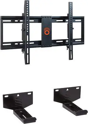 ECHOGEAR Tilting TV Wall Mount & Universal Soundbar Wall Mount - Low Profile Design