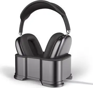 Smatree Headphone Stand for AirPods Max, Headset Holder with Auto-Sleep Mode, Aluminum Alloy Headphone Stand with Silicone Protective Pad, Solid Base, AirPods Max Stand(No Charging Function!!!)