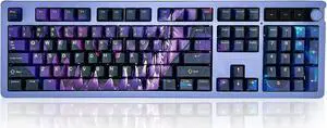 GUNMJO PBT Dye-Sublimation Shark Keycaps for Gaming Keyboard with Cherry Gateron Kailh MX Switches Mechanical Keyboard, OEM Profile 61/87 /Full 104 Keys US Layout Compatible Keys with 6.25U Space Bar