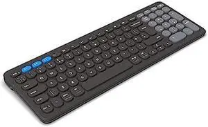 Zagg Pro Keyboard 15 - Mid-Size Wireless Charging Desktop Keyboard - Multi-Device Pairing - Compatible with Windows, macOS, iOS, Android, ChromeOS - Ergonomic Design for Efficient, Comfortable Typing