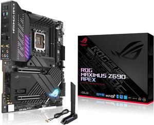 ASUS ROG Maximus Z690 Apex(WiFi 6E) LGA 1700(Intel 12th Gen)ATX gaming motherboard (PCIe 5.0,DDR5,24 power stages,DDR5,5x M.2,PCIe 5.0 M.2,USB 3.2 Gen 2x2 front-panel connector,Hyper M.2 Card bundled)