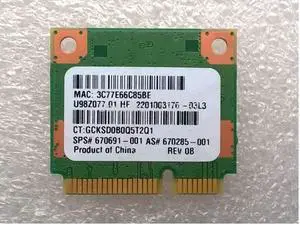 HP 670691-001 Ralink WLAN Ralink Ripple3 RT5390F_802.11 b/g/n 1x1 PCIe HMC