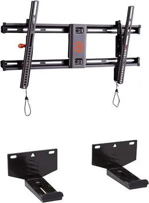ECHOGEAR Tilting TV Wall Mount & Universal Soundbar Wall Mount Bracket - Low Profile Design - for TVs Up to 90"