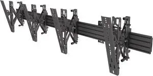 Kanto MBW21PT Digital Signage Menu Board Wall Mount System with Pop-out and Tilting Arms for 40-Inch to 60-Inch TVs | Precision leveling for Perfect TV Alignment | 2 TVs | Black