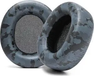 WC Upgraded Replacement Earpads for Steelseries Arctis Nova Pro Wireless Made by Wicked Cushions | Improved Durability, Thickness, Softer Leather, and Sound Isolation | Black Camo