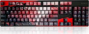 GUNMJO PBT Dye-Sublimation Cherry Blossom Keycaps for Gaming Keyboard with Cherry MX Switches Mechanical Keyboard, OEM Profile 61/87/Full 104 Keys US Layout