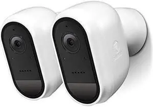 Swann White Wire-Free 1080P Battery Camera (2-Pack)