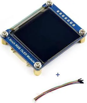 waveshare 1.5inch RGB OLED Display Module, 128x128 Pixels Displaying 65K Colors, Support Raspberry Pi Arduino STM32, SPI Interface