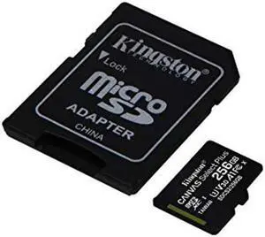 Kingston 256GB microSDXC Canvas Select Plus Class 10 Flash Memory Card SDCS2 Memory